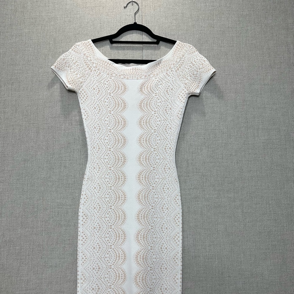 White BCBG Bodycon Dress